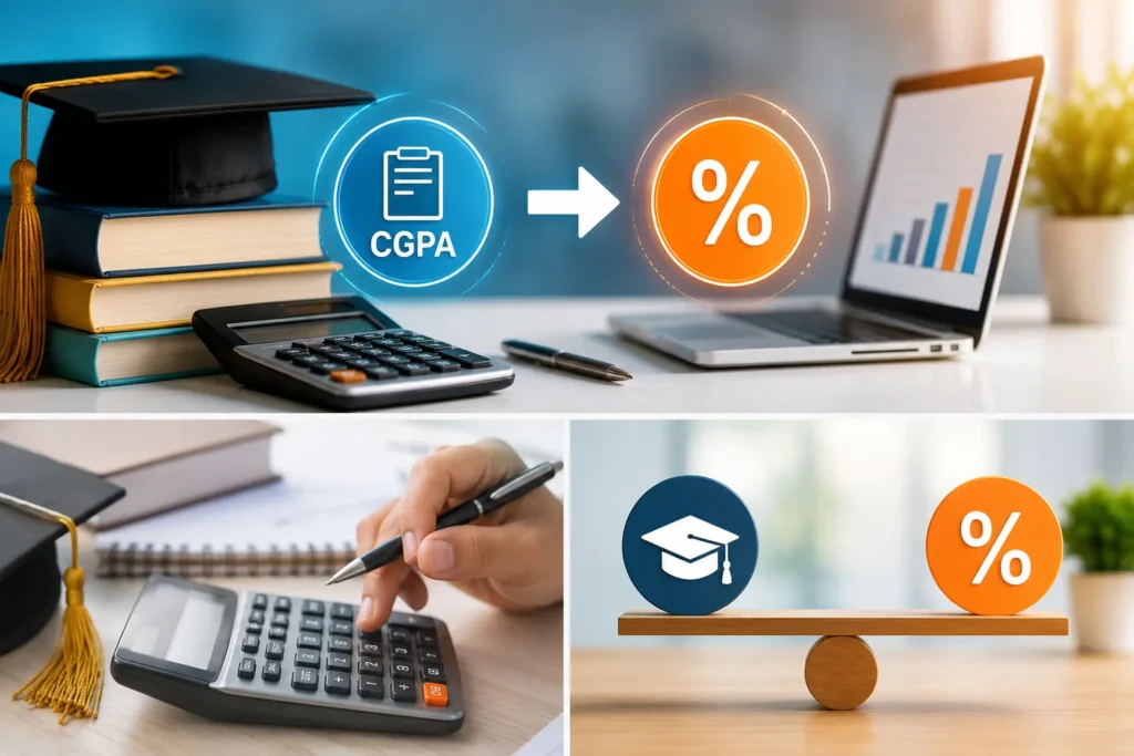 How to convert CGPA TO PERCENTAGE
